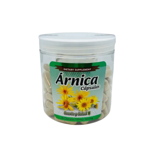 Suplemento de Flor de Árnica – 90 Cápsulas (735mg)