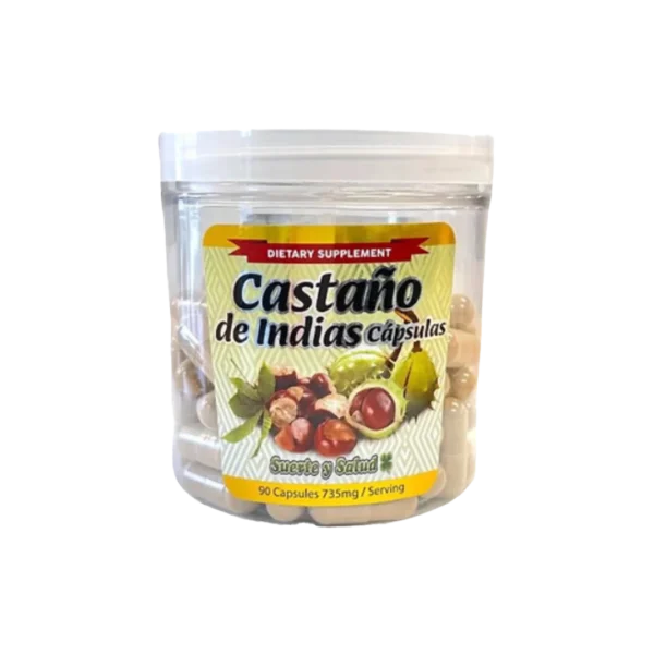 Suplemento de Castaño de Indias – 90 Cápsulas (735mg)