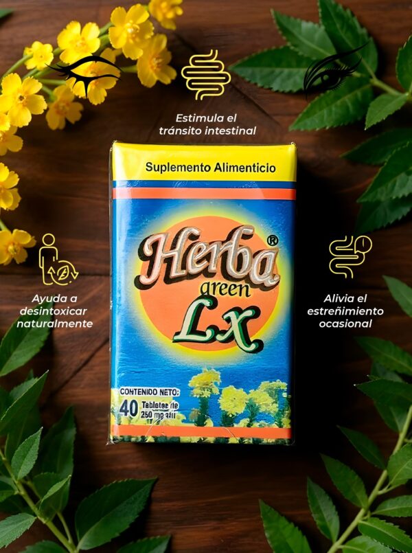 Herba Green Lax 40 Tablets - Image 2